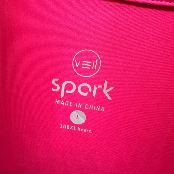 Veil Spark 1/2 Zip Womens Large Modest Activewear Pullover Thumbholes UPF 30+ - Picture 3 of 11